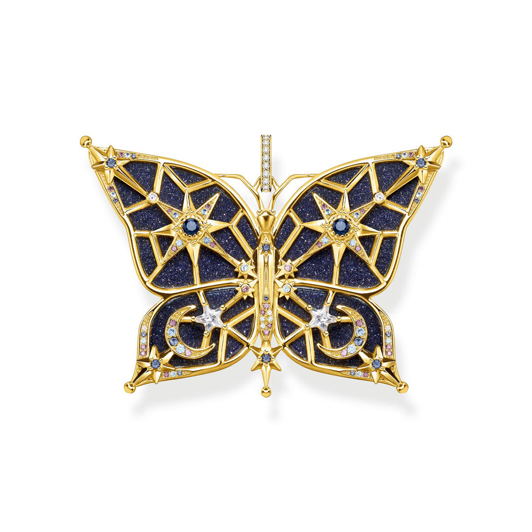 Thomas Sabo Anhänger Schmetterling Stern & Mond Gold - PE925-963-7