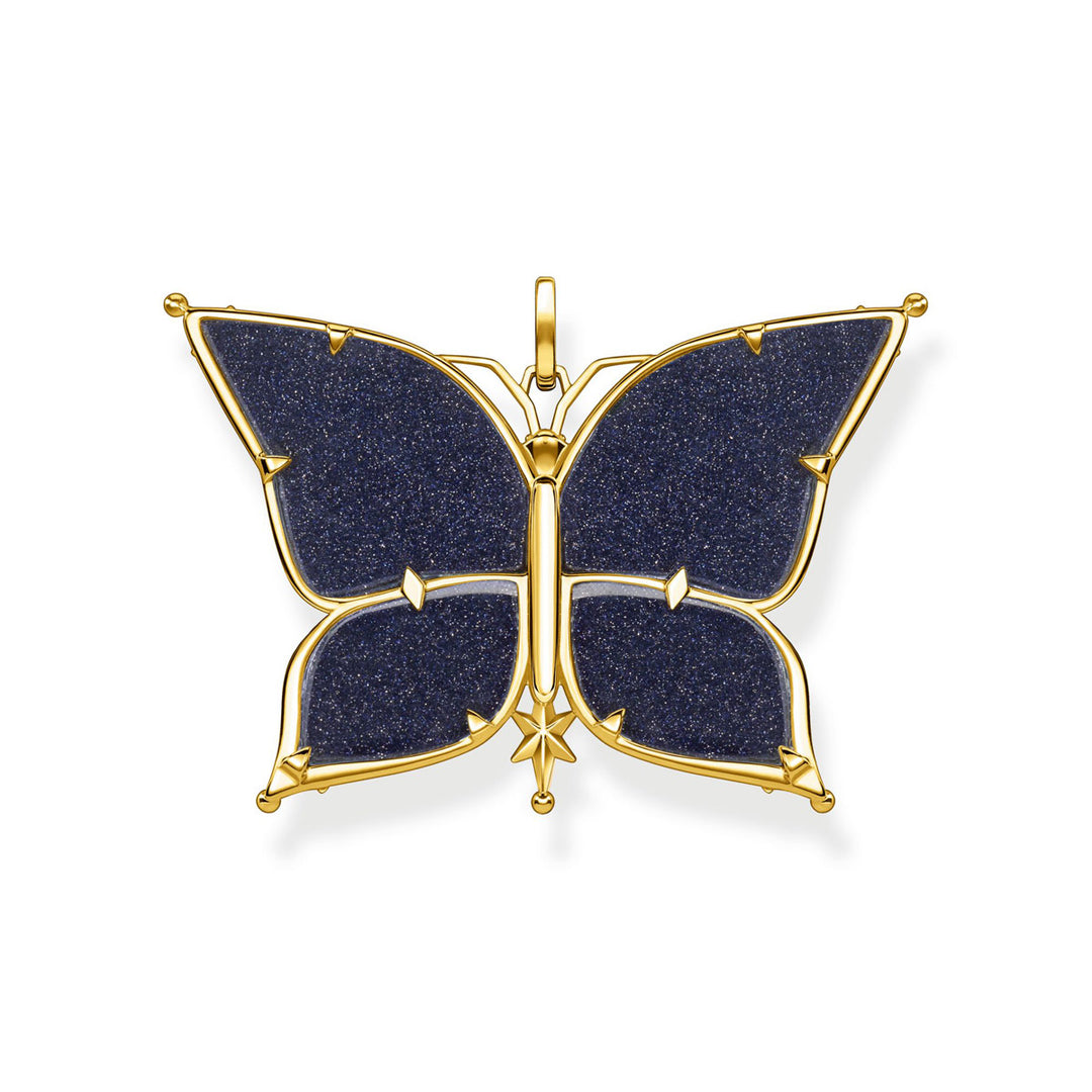 Thomas Sabo Anhänger Schmetterling Stern &amp; Mond Gold - PE925-963-7