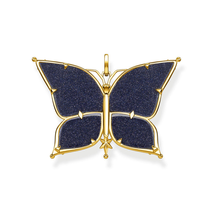 Thomas Sabo Anhänger Schmetterling Stern &amp; Mond Gold - PE925-963-7