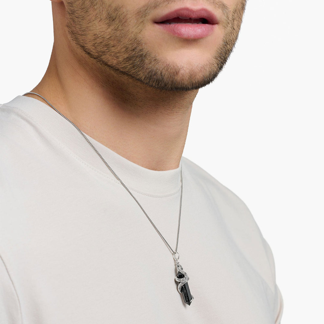 Thomas Sabo Anhänger Geschwärzt Onyx mit Schlange - PE944-641-11