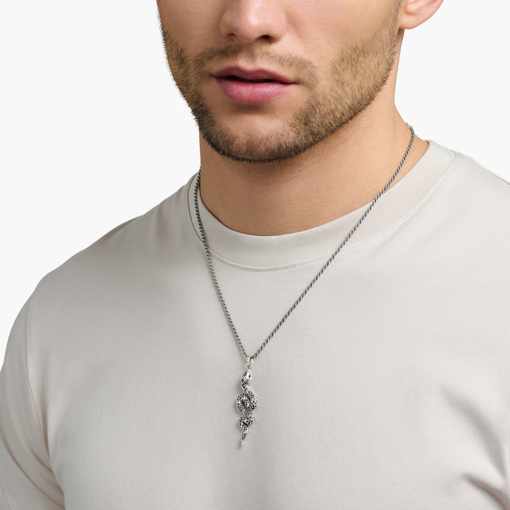 Thomas Sabo Anhänger Geschwärzt Schlange - PE945-643-11