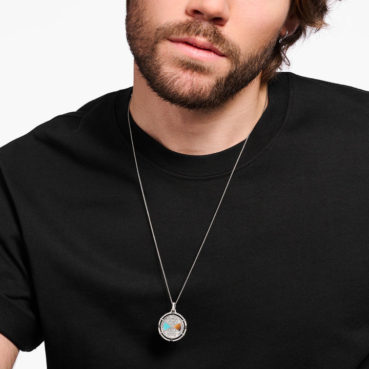 Thomas Sabo Anhänger Talisman mit Tigerauge und Türkis Silber - PE951-364-7