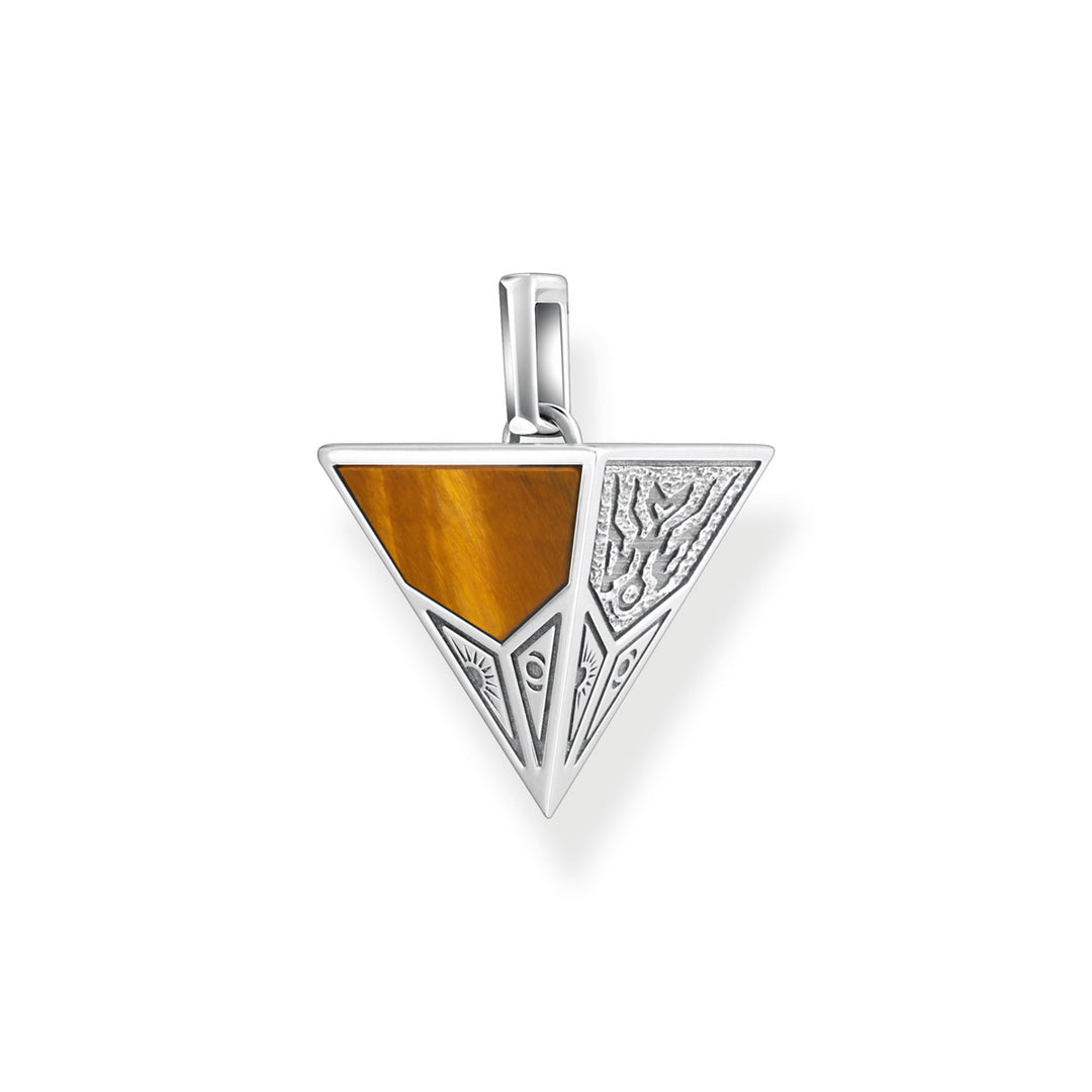 Thomas Sabo Anhänger Pyramide mit Schwarzem Onyx und Tigerauge Silber - PE952-507-7