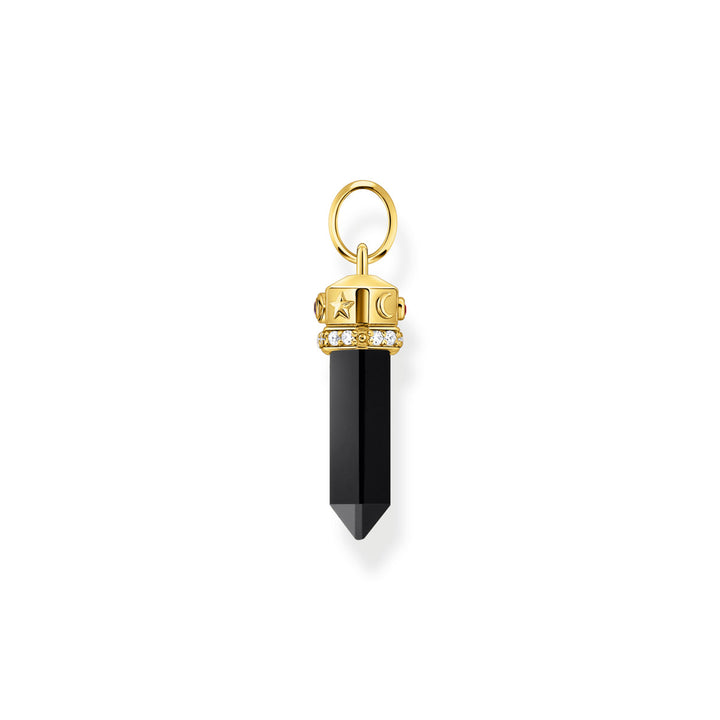 Thomas Sabo Anhänger mit facettiertem Onyx vergoldet - PE955-177-11