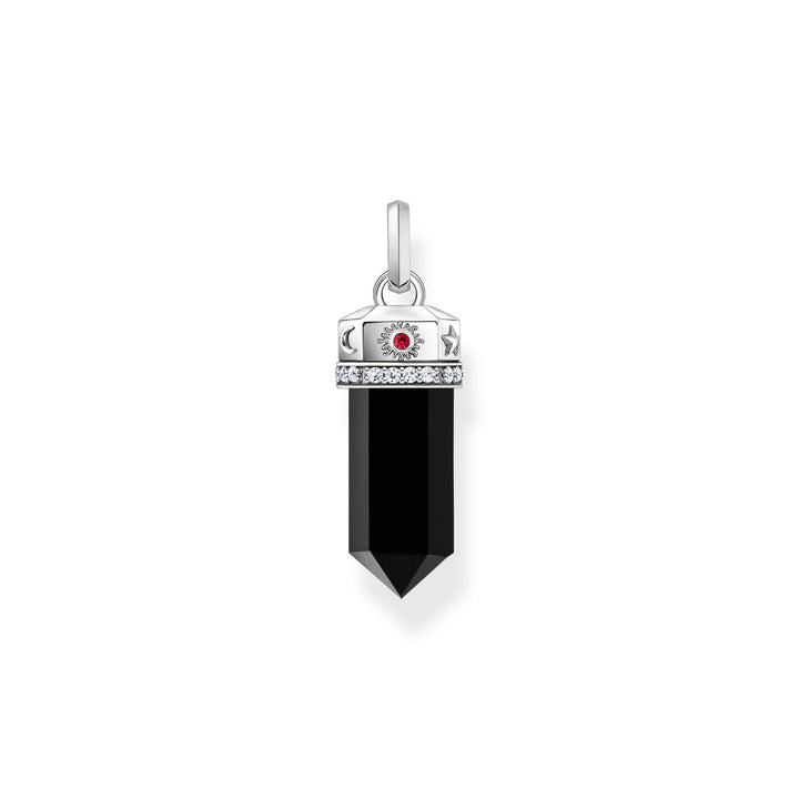 Thomas Sabo Anhänger mit facettiertem Onyx Silber geschwärzt - PE955-641-11