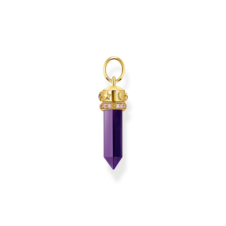 Thomas Sabo Anhänger mit facettierten imitierten Amethyst vergoldet - PE955-995-13
