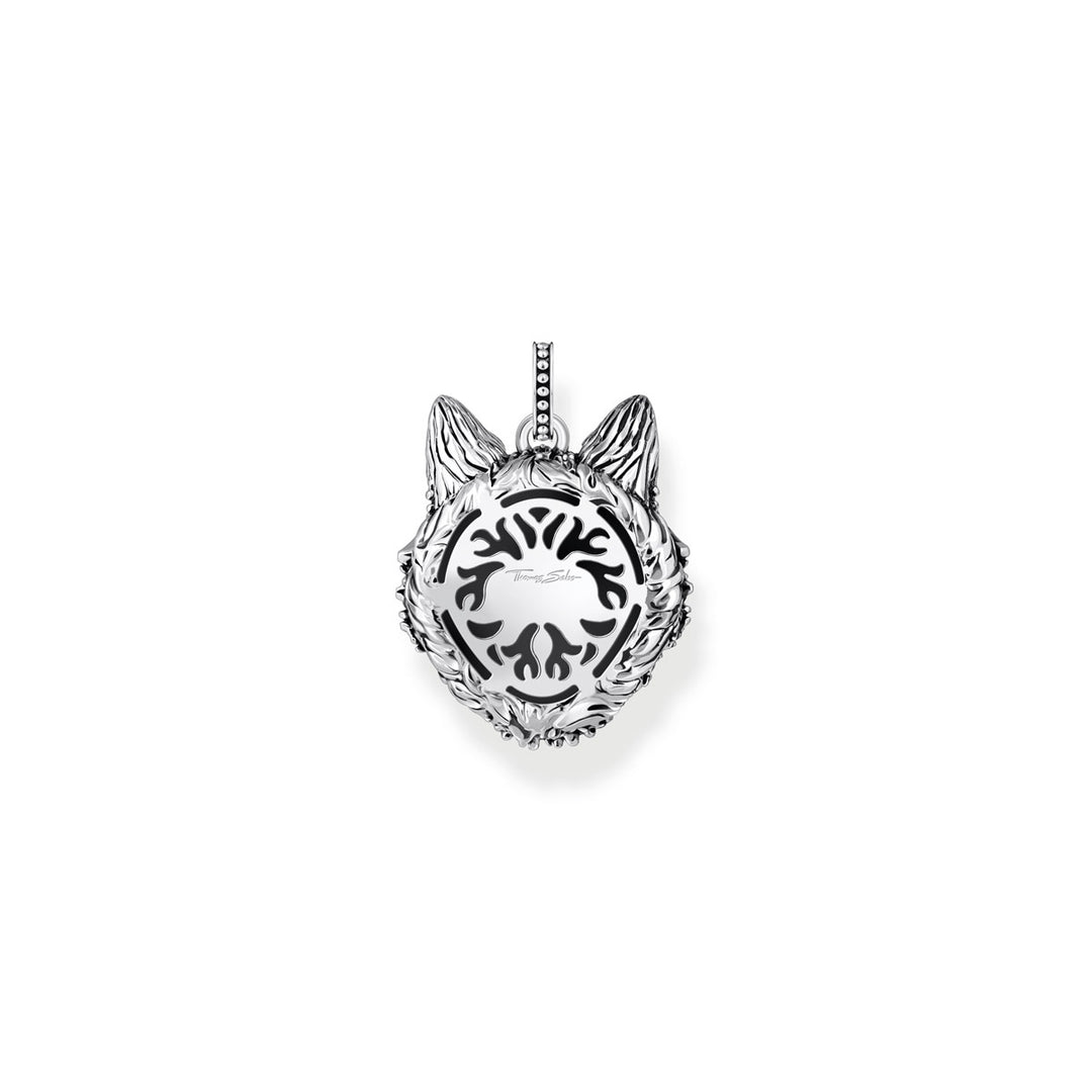 Thomas Sabo Anhänger Wolf Gesicht mit Steinen Silber geschwärzt - PE965-691-21