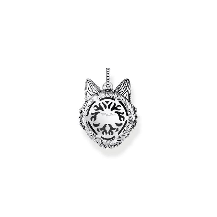 Thomas Sabo Anhänger Wolf Gesicht mit Steinen Silber geschwärzt - PE965-691-21