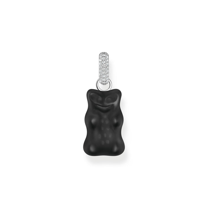 Thomas Sabo Large Pendant Black Gold Bear with Stones Silver - PE967-052-11