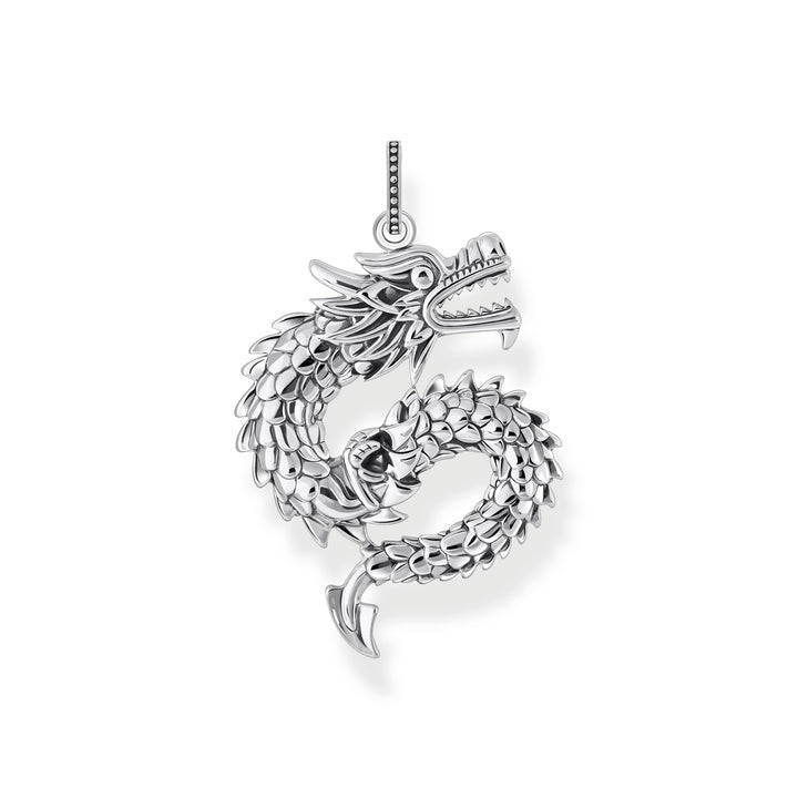 Thomas Sabo Pendentif dragon noirci en argent - PE974-637-21