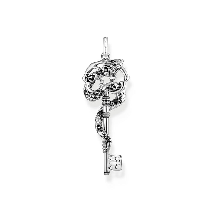 Thomas Sabo Pendant Snake black stones silver - PE983-691-11