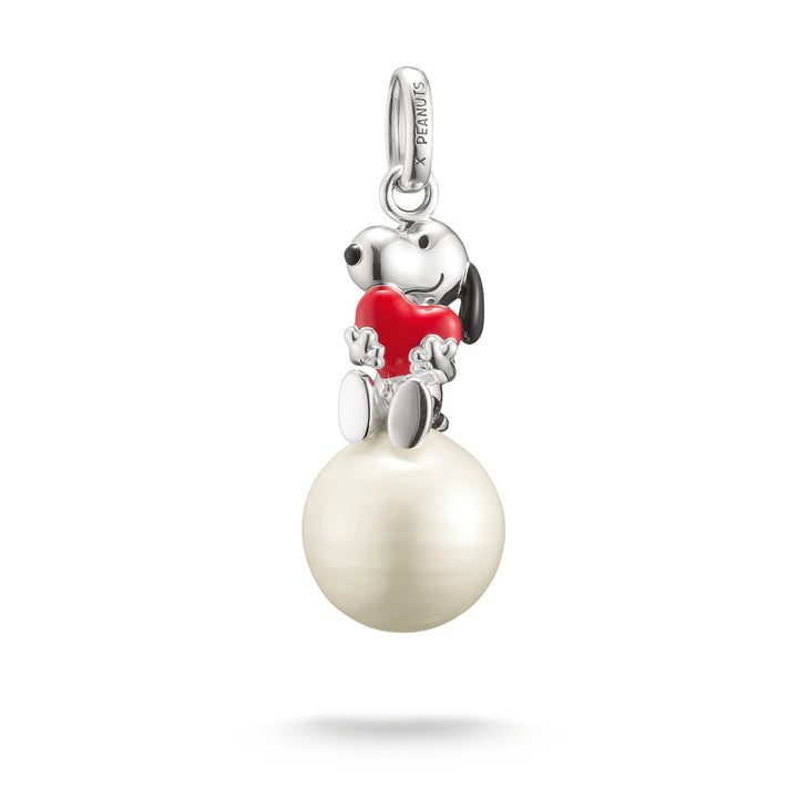 Thomas Sabo Anhänger Snoopy mit Herz auf Schneeball PEANUTS Silber - PE991-664-14