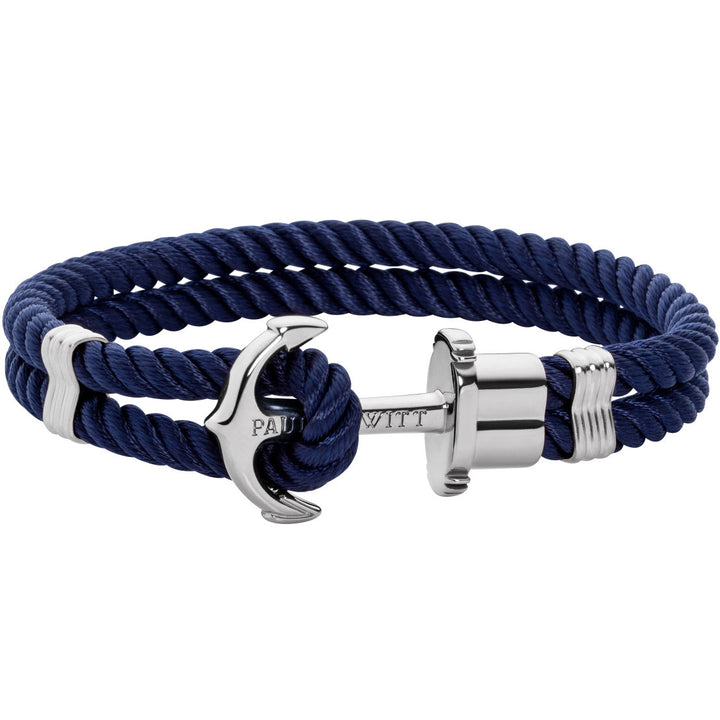 Paul Hewitt PHREP Armband Silber Marineblau