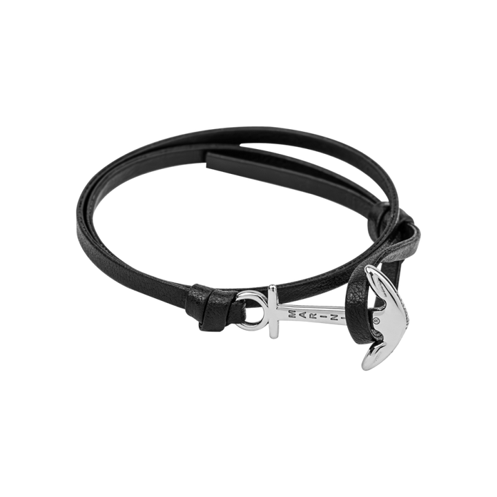 Paul Hewitt The Anchorband Armband Silber Schwarz