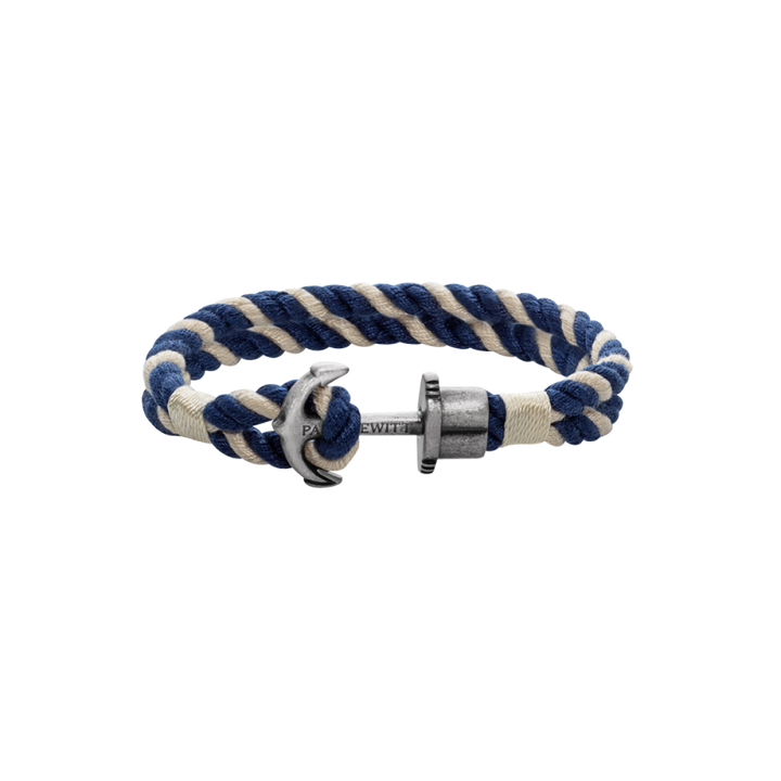 Paul Hewitt Phrep Vintage Armband Blau Weiss - PH-FB-2154