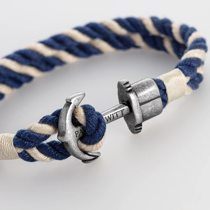 Paul Hewitt Phrep Vintage Armband Blau Weiss - PH-FB-2154
