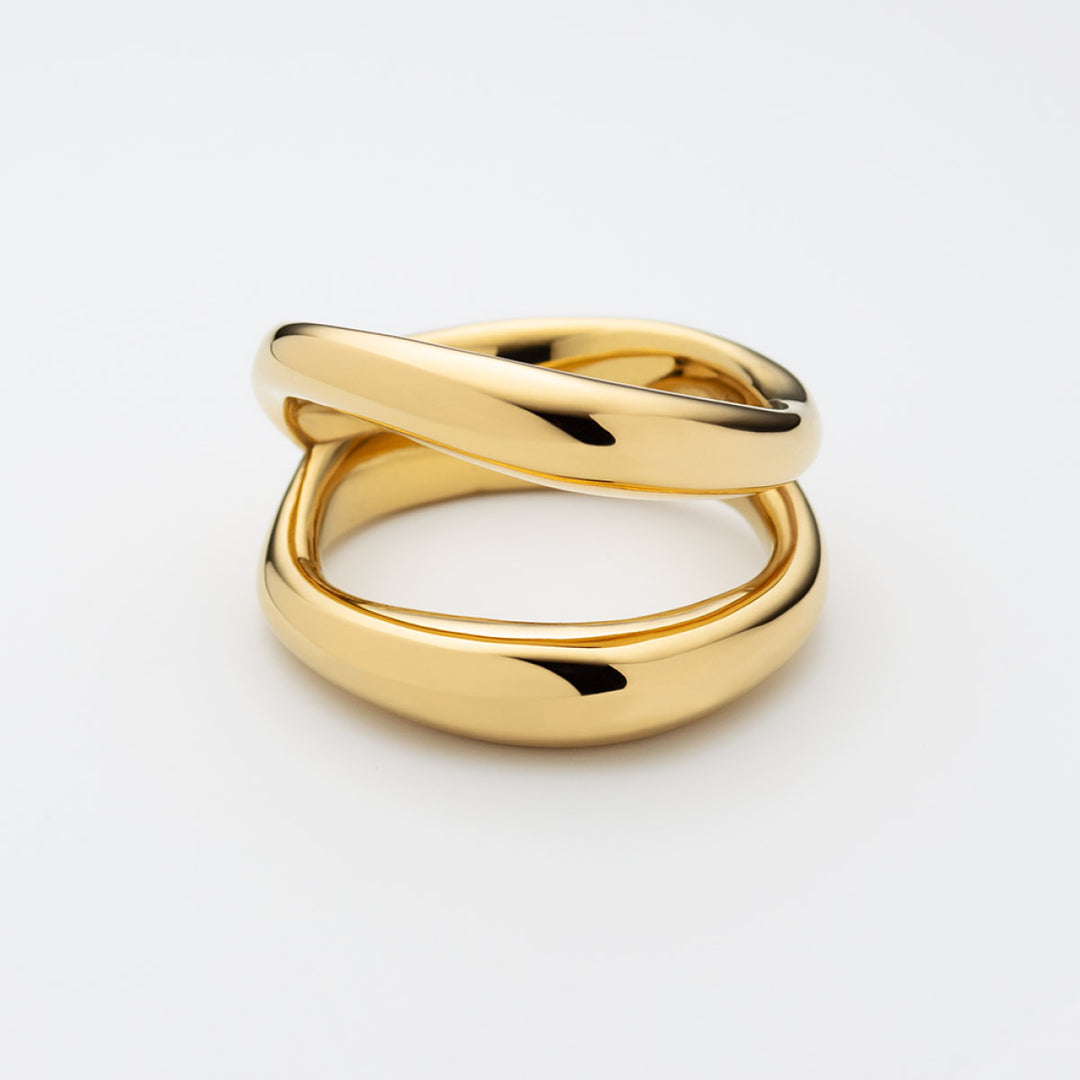 Paul Hewitt Waves Ring Gold