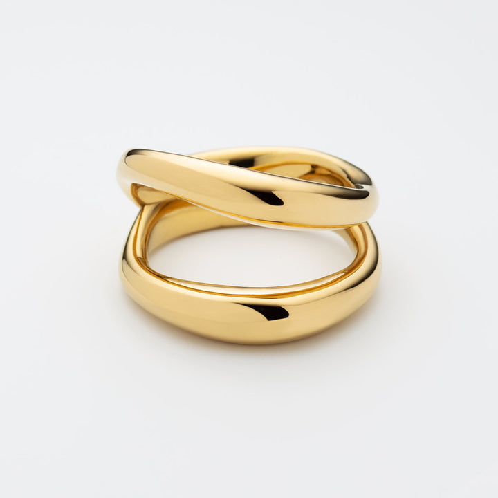 Paul Hewitt Waves Ring Gold