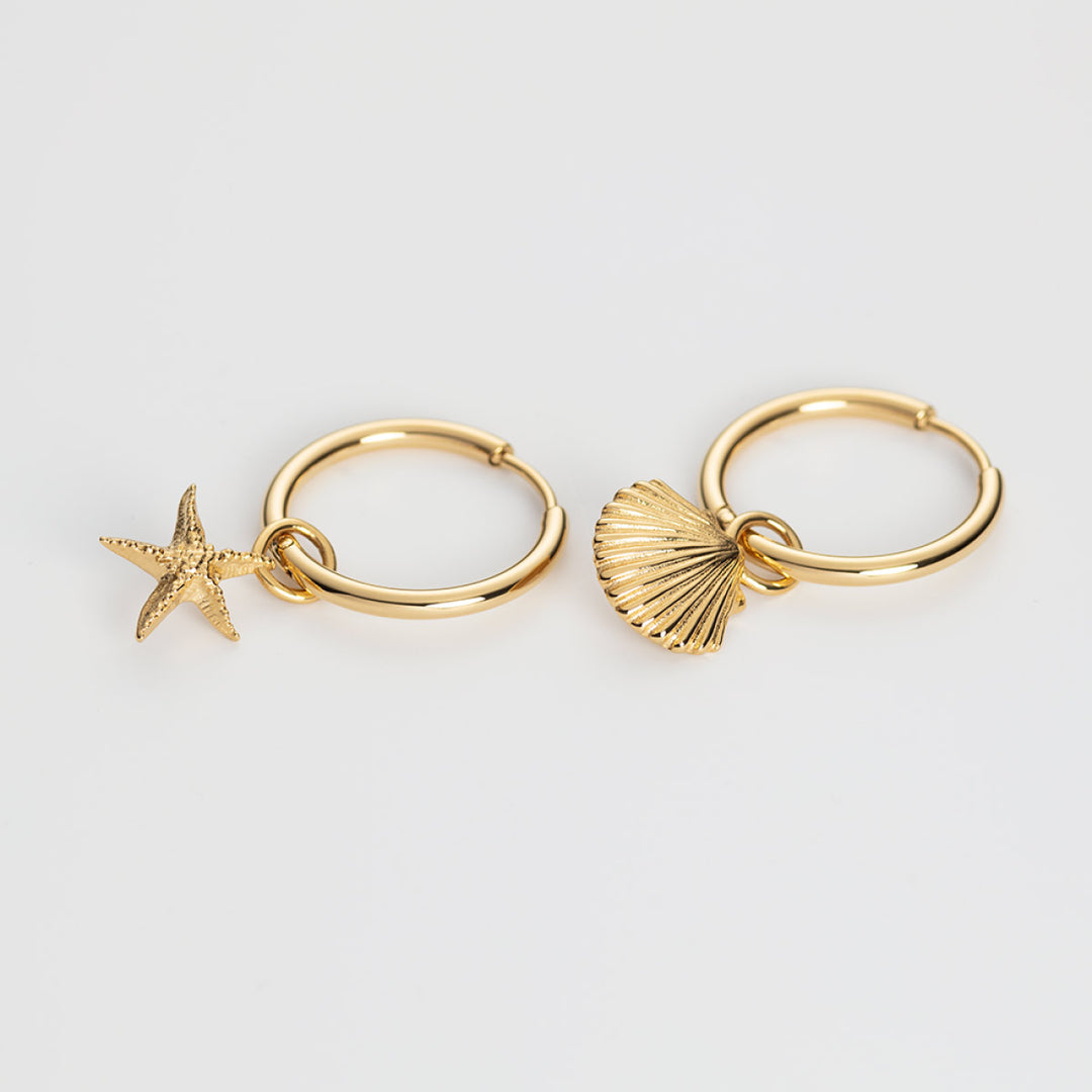 Paul Hewitt Charm Ohrringe Hoops Gold - PH-JE-0459