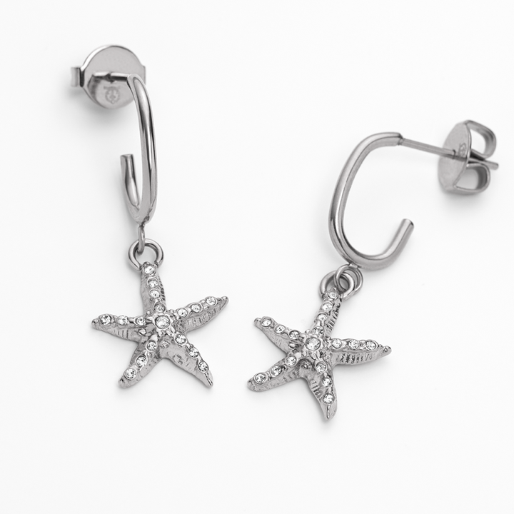 Paul Hewitt Sea Star Hoops Ohrring Silber - PH-JE-1098
