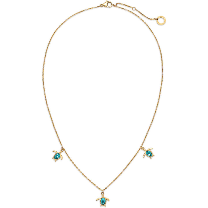 Paul Hewitt Turtle Halskette Aquamarine Gold - PH-JE-1580