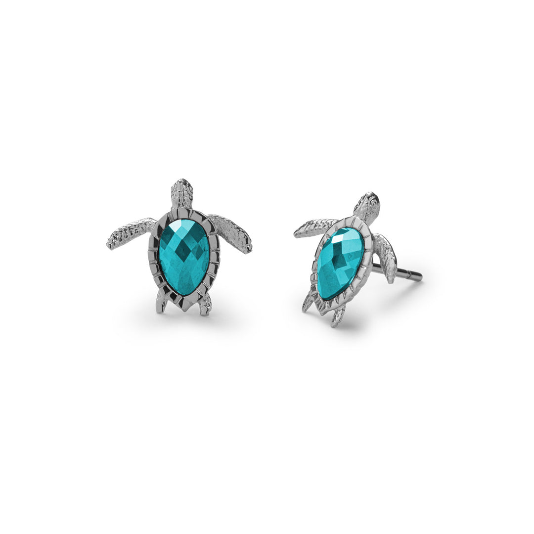 Paul Hewitt Turtle Ohrring Aquamarine Silber - PH-JE-1585