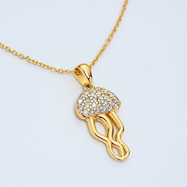 Paul Hewitt Jelly Fish Halskette Gold Vermeil Sterling - PH-JE-2072