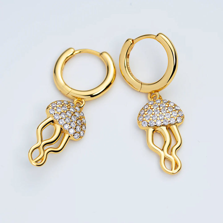 Paul Hewitt Jelly Fish Ohrringe Gold Vermeil Sterling - PH-JE-2074
