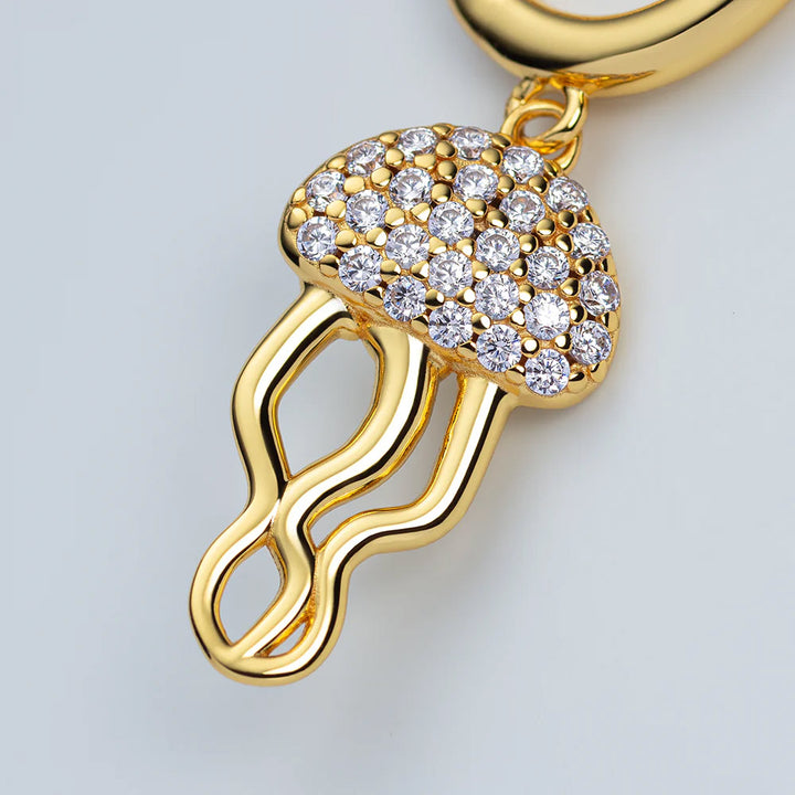 Paul Hewitt Jelly Fish Ohrringe Gold Vermeil Sterling - PH-JE-2074