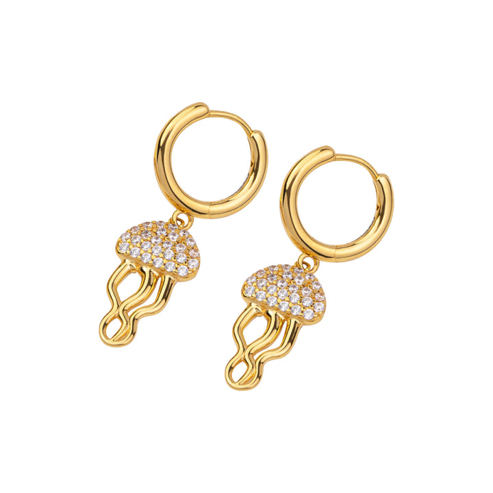 Paul Hewitt Jelly Fish Earrings Gold Vermeil Sterling - PH-JE-2074