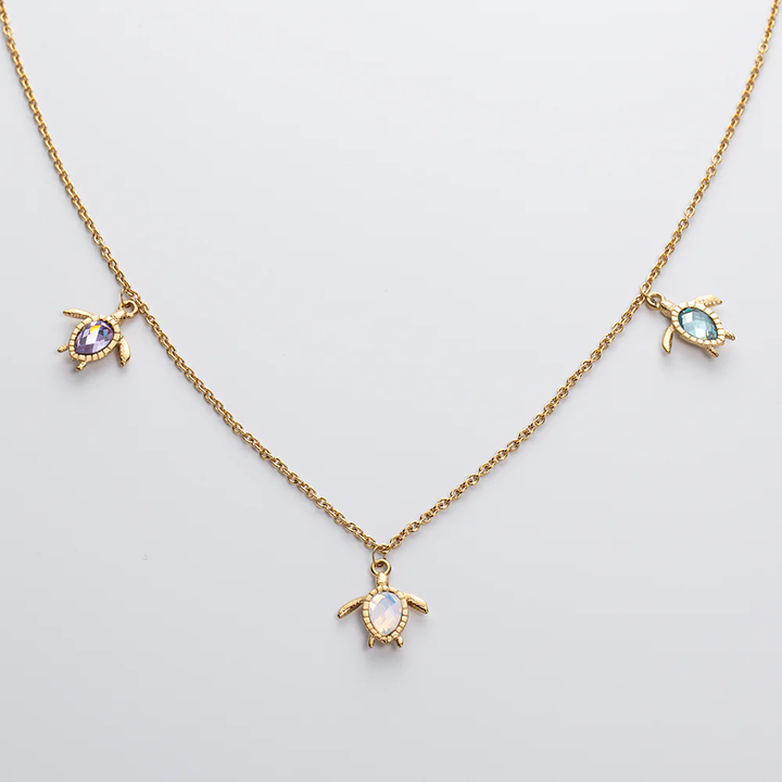 Paul Hewitt Turtle Rainbow Halskette Gold - PH-JE-2083