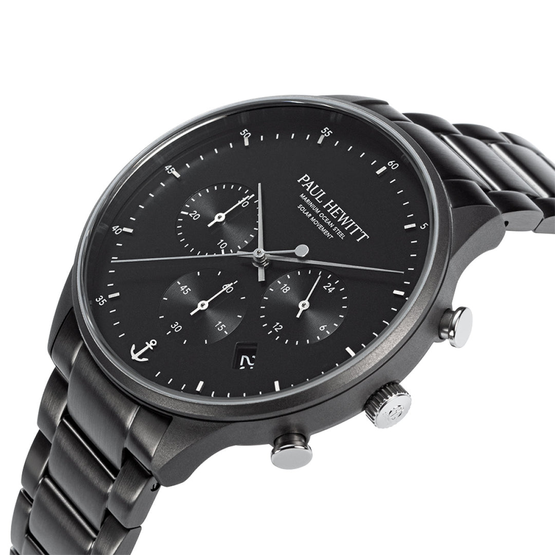 Paul Hewitt Chrono Gun Metal Schwarz - PH-W-0297