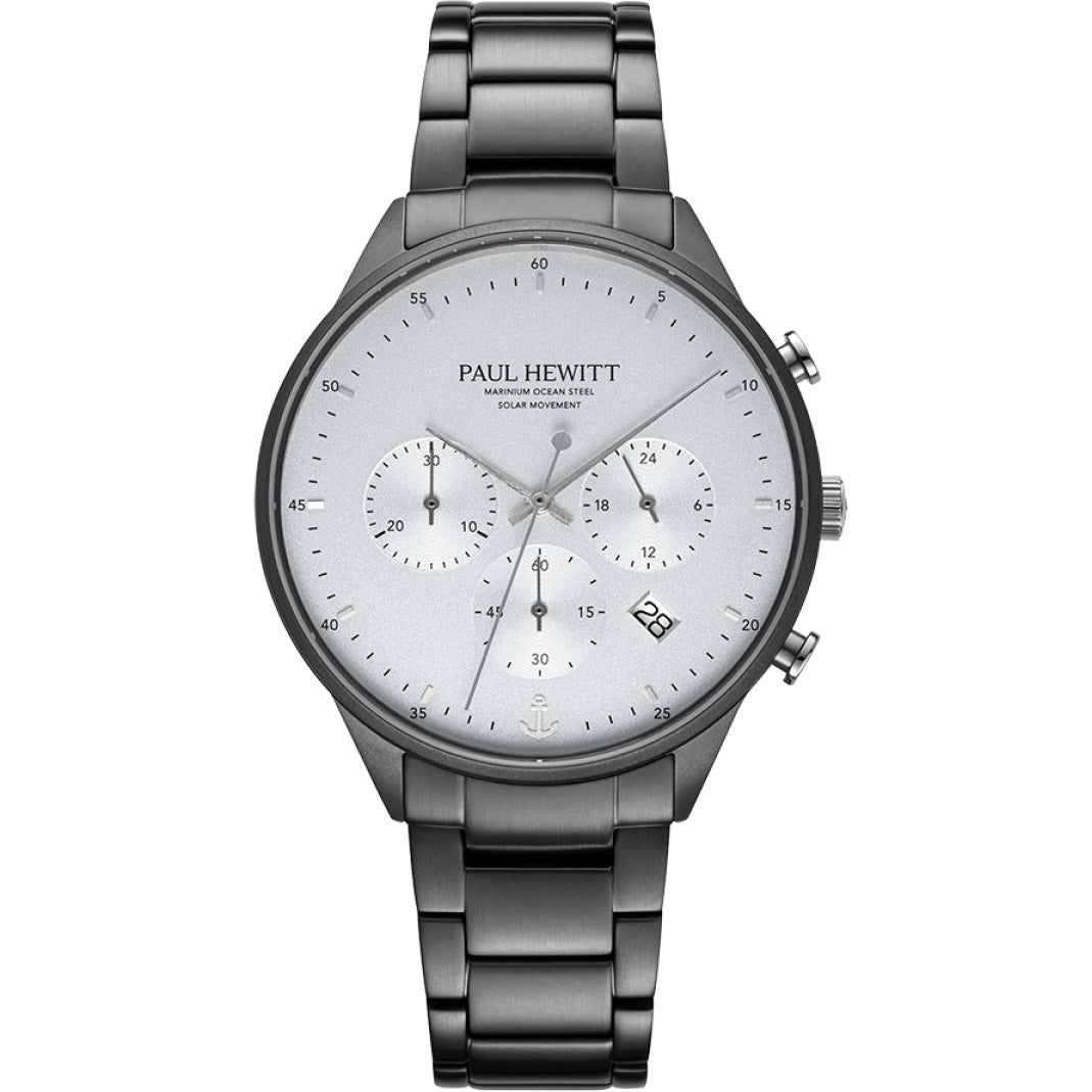 Paul Hewitt Chrono Gun Metal Weiss - PH-W-0298