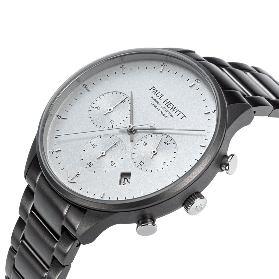 Paul Hewitt Chrono Gun Metal Weiss - PH-W-0298