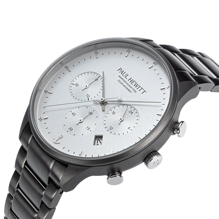 Paul Hewitt Chrono Gun Metal Weiss - PH-W-0298