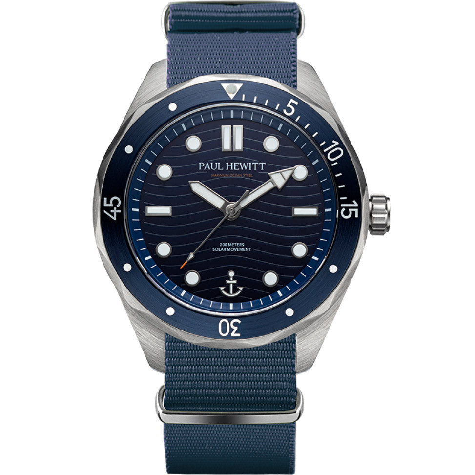 Paul Hewitt Ocean Diver Silber Blau Nato Blue - PH-W-0485
