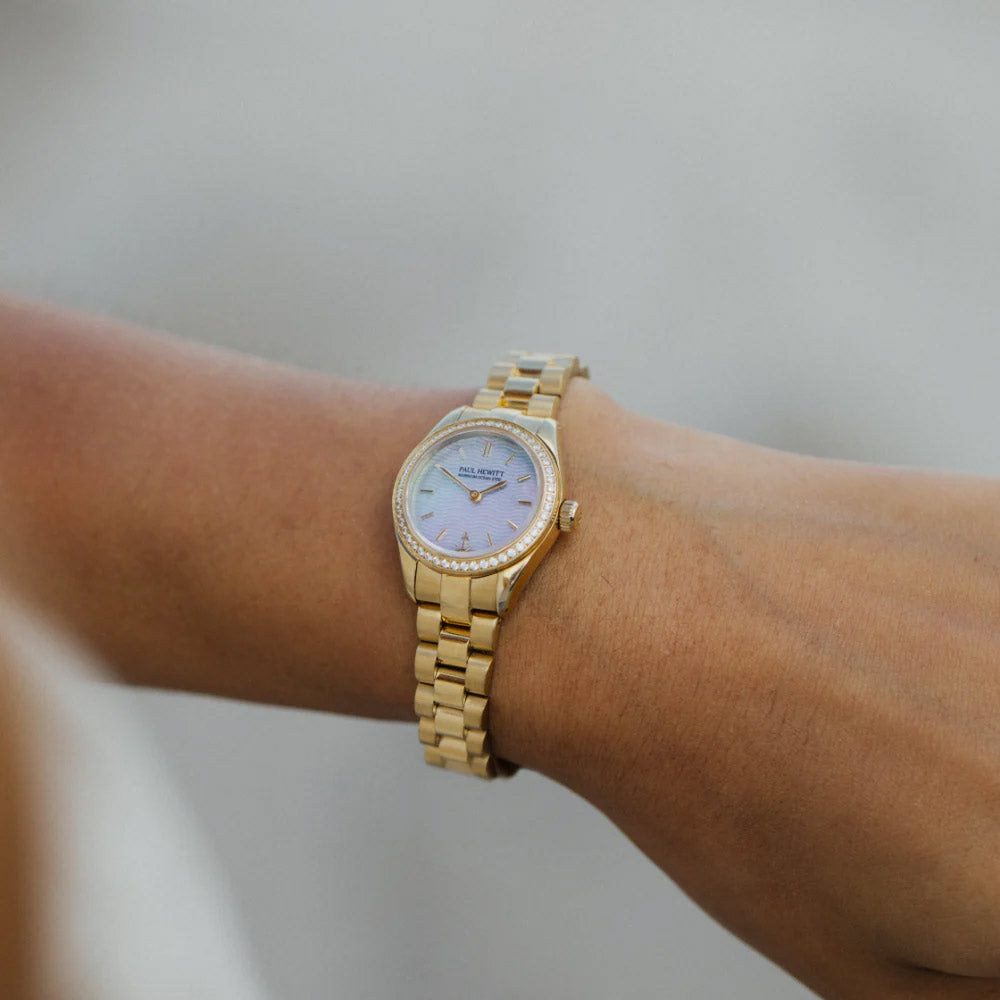 Paul Hewitt Petit Soleil Round Gold Pearl - PH-W-1177
