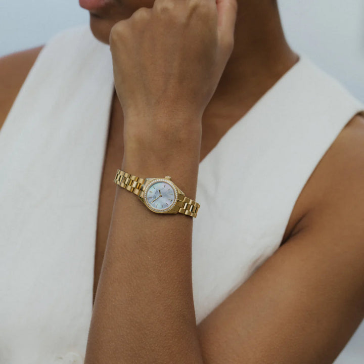 Paul Hewitt Petit Soleil Round Gold Pearl - PH-W-1177