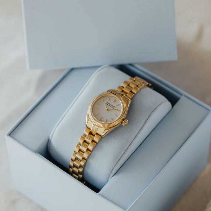 Paul Hewitt Petit Soleil Round Gold Weiss - PH-W-1180