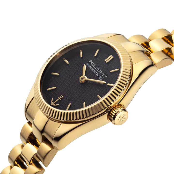 Paul Hewitt Petit Soleil Round Gold Schwarz - PH-W-1182