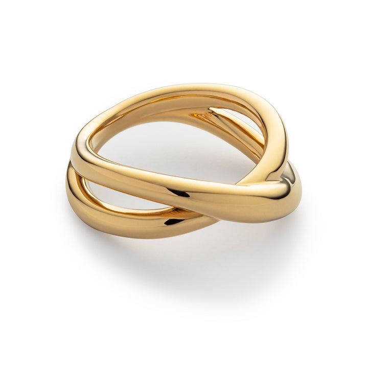Paul Hewitt Waves Twisted Ring Gold
