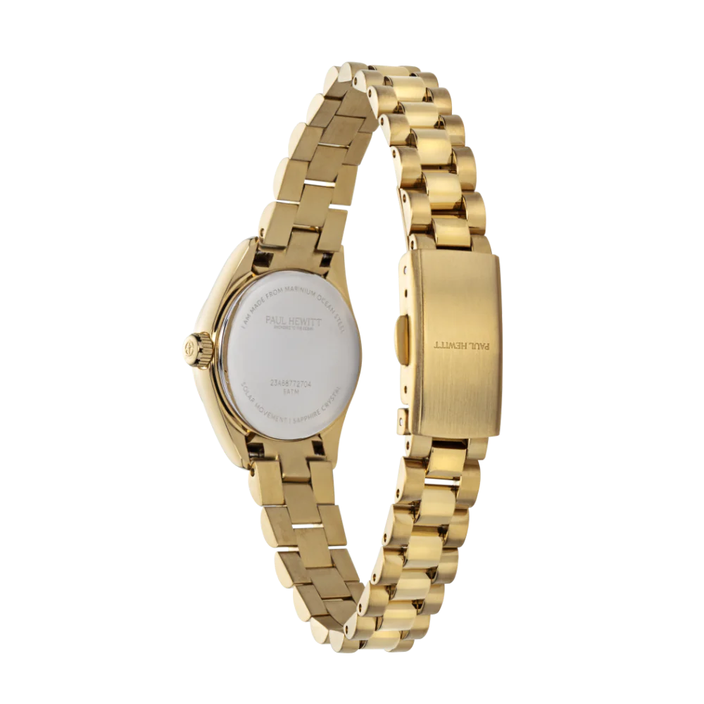 Paul Hewitt Petit Soleil Round Gold Weiss - PH-W-1178