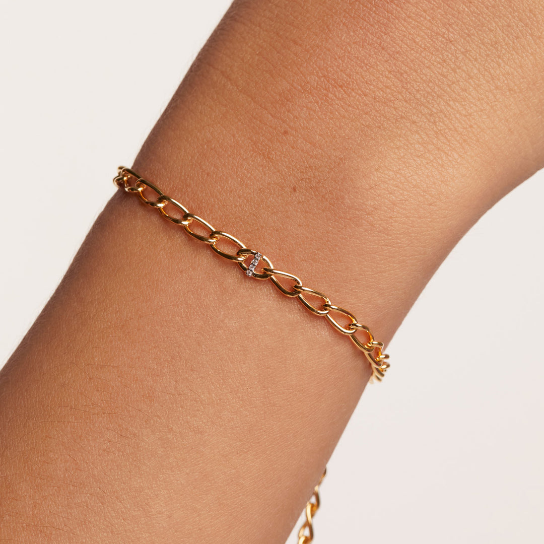 P D Paola Letter I Armband - PU01-546-U