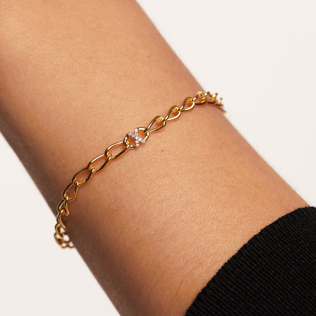 P D Paola Letter X Armband - PU01-561-U