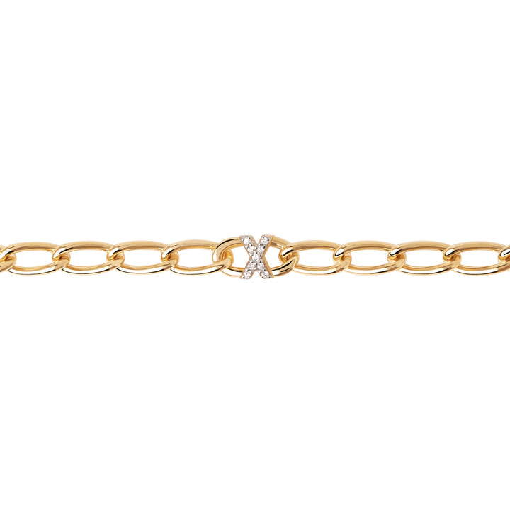 P D Paola Letter X Armband - PU01-561-U