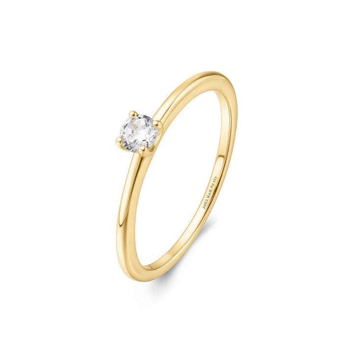 Ania Haie Gold Classic Slim Stacking Ring - R064-01G