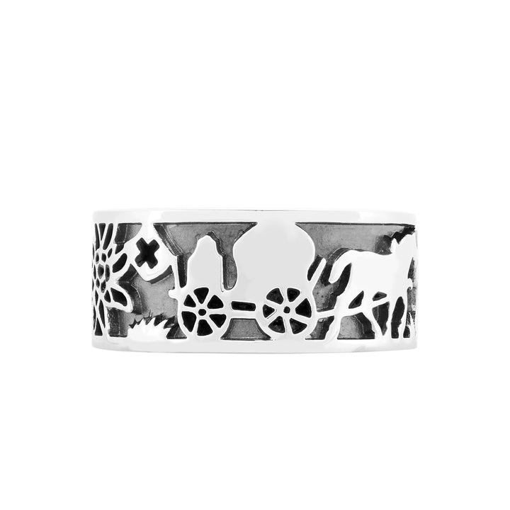 Gexist Swiss Edelweiss Ring Edelweiss Käser &amp; Kühen - R 7001