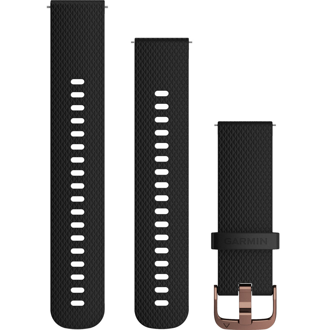 Garmin Quick Release (20 mm) Black Silicone Band - 010-12691-03