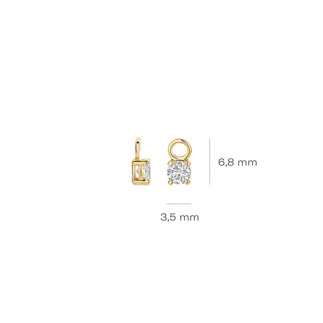 Blush Lab Diamonds Ohr Charms 14k Gelbgold - LG9006Y/S