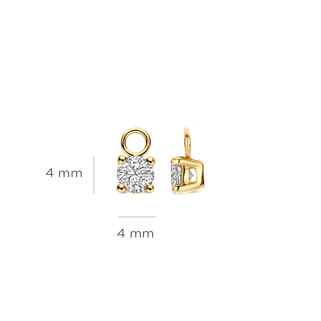 Blush Lab Diamonds Ohr Charms 14k Gelbgold - LG9000Y/S